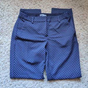 Blue Patterned Work Pants